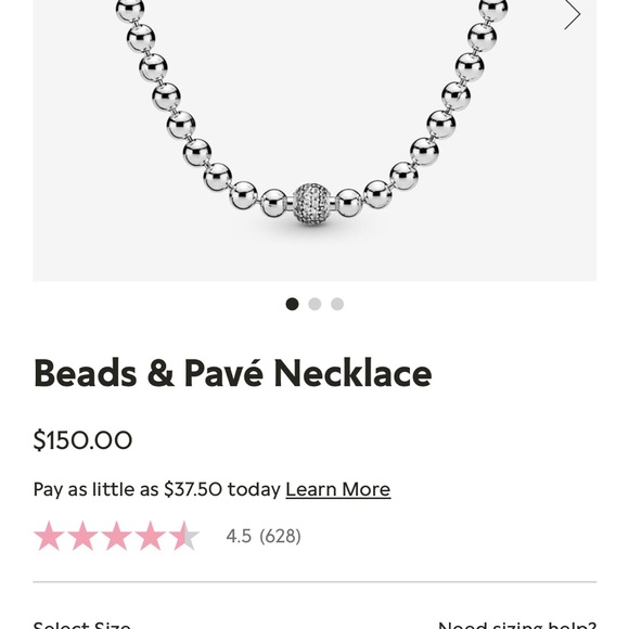 Pandora beaded necklace - only the necklace is available - Picture 3 of 3